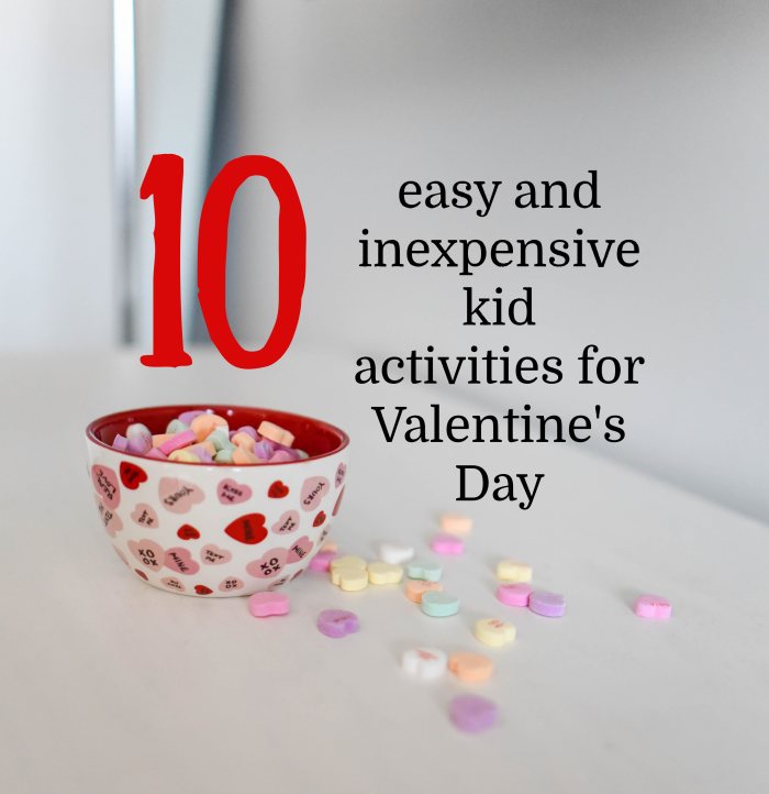 Separating conversation hearts by color is an effective way to teach sorting skills.