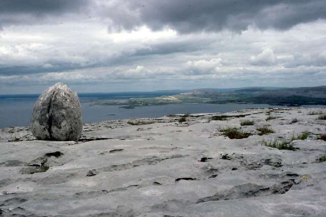 An 'erratic'--an isolated boulder, mineralogically out-of-place, that is the 'calling card' of glaciation past. Image by Dr. Charles Nelson.