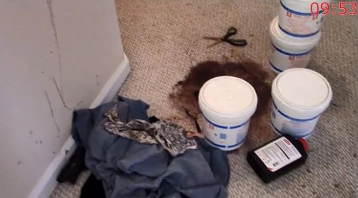 Lisa Guy's clothes and chemicals were found at the crime scene at the home of Joel and Lisa Guy in Knoxville, Tennessee, in November 2016