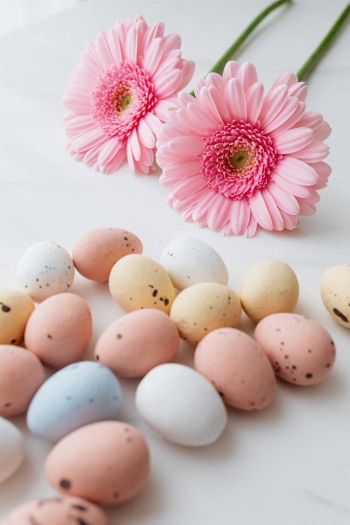 After the Easter egg hunt, make sure everyone has an area to look over their egg stash while staying socially-distant.