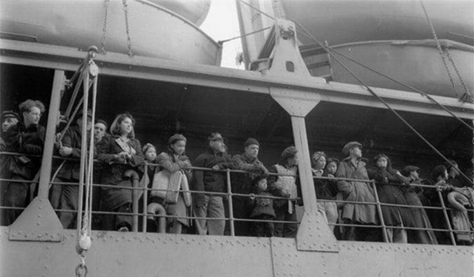 Natives are taken by crowded ships on a 2000 mile journey to an unfamiliar place, where they will be unjustly held for 2 years.