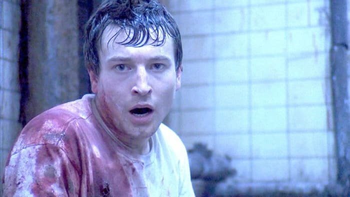 No reason why I chose this one picture of Leigh Whannell other than I thought it'd be funny to praise him while he's covered in sweat and blood.