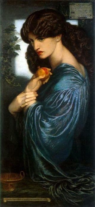 Portrait of Jane Burden Morris in Porsepine by Dane Gabriel Rossetti