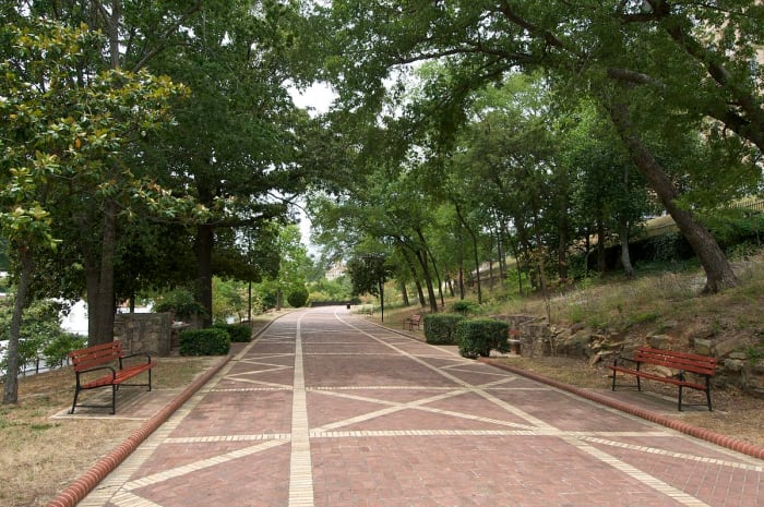 This was part of the rehabilitation regimen for visitors to Hot Springs. Folks would soak and bathe in the hot springs at a bathhouse and then spend the rest of their day walking in nature along the Grand Promenade Hot Springs National Park