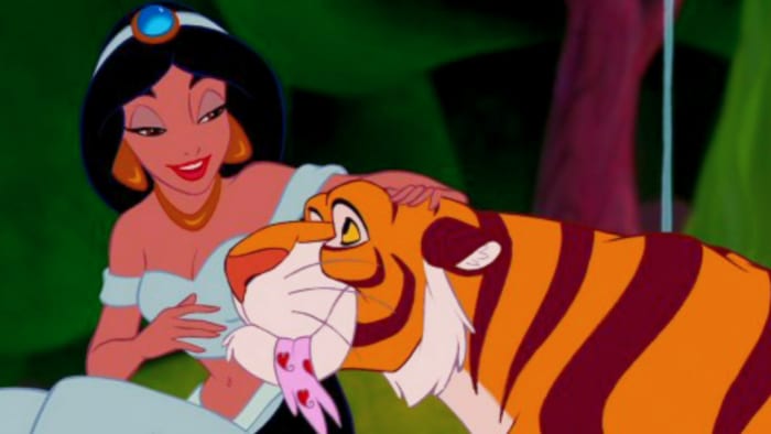 This author has chosen not to depress you with an image of Bambi in mouring, so here's a nice picture of Princess Jasmine doing her best Carole Baskin impression.