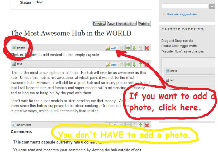 If you are pulling an image from your computer, I have illustrated that. If you have a URL for an online picture, paste that in to "The Web" pop up window instead.
