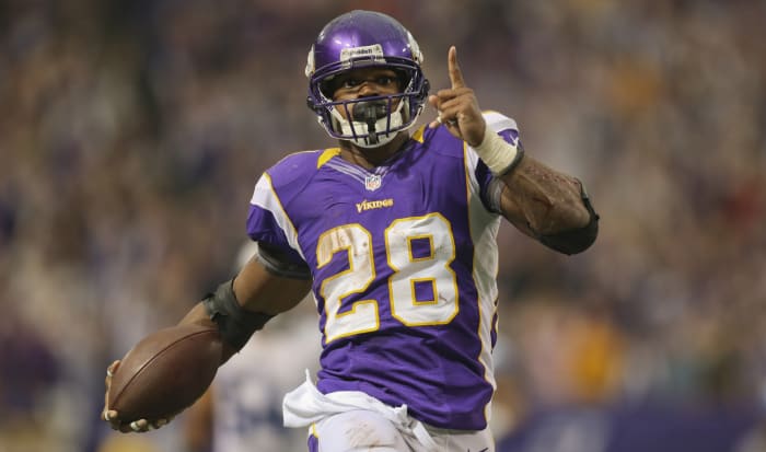 One of the greatest Vikings of all time Adrian Peterson played with the team from when he was drafted by them with the 7th pick in the 2007 draft until 2016.