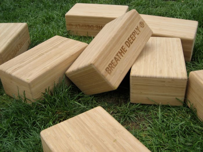 Yoga blocks allow stability while stretching and doing certain yoga poses.