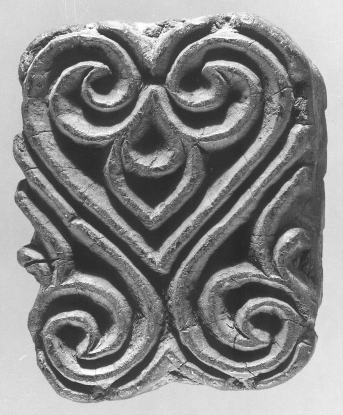 Textile printing block. Date: 10th-century. Geography: Egypt Culture: Islamic Medium: Wood; Carved.