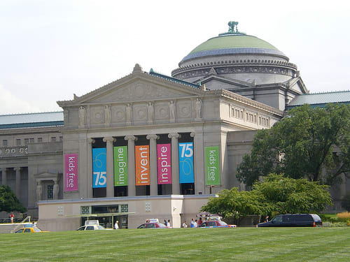 The Museum of Science & Industry offers a huge number of exhibits as well as its Omnimax theater where visitors can view amazing scientific movies in a five-story, domed, wrap-around theater.