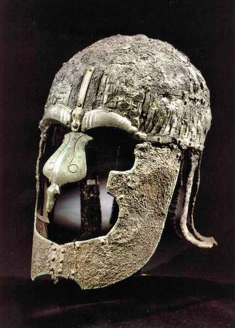 Vendel helm from near Uppsala, north of Stockholm Sweden - a classic of its day, worn by a king or nobleman at the very least