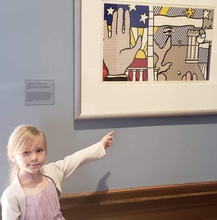 Finding a Roy Lichtenstein painting when visiting an art museum (This one is at the Hunter Museum in Chattanooga.)