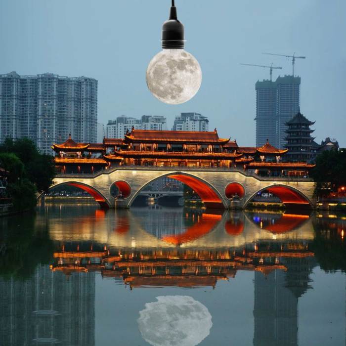 Chinese scientists plan to send three artificial moons into space in the next four years.(ABC News: Graphic By Jarrod Fankhauser)