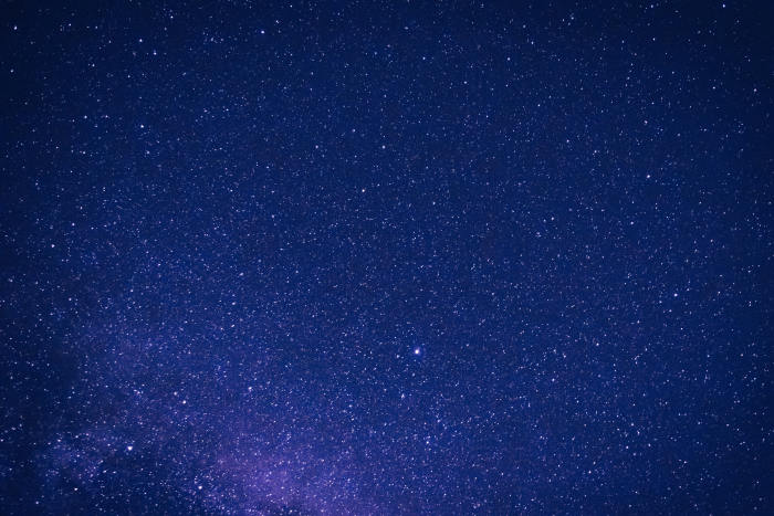 This blue and white starry sky represents a void as the the stars extend for miles on end and it also represents the album's title.