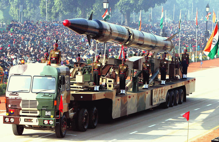 Agni-II missile Republic Day Parade