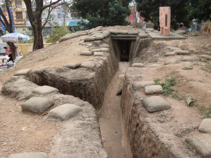 Trenches of Dien Bien Phu today. The battle site today is Vietnamese battle memorial. Marking the end of the First Indochinese war for liberation of Vietnam.