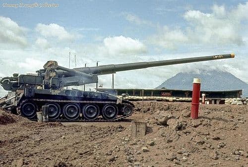 The 175mm self-propelled tank was used extensively in Vietnam to support American and South Vietnamese troops in the field.