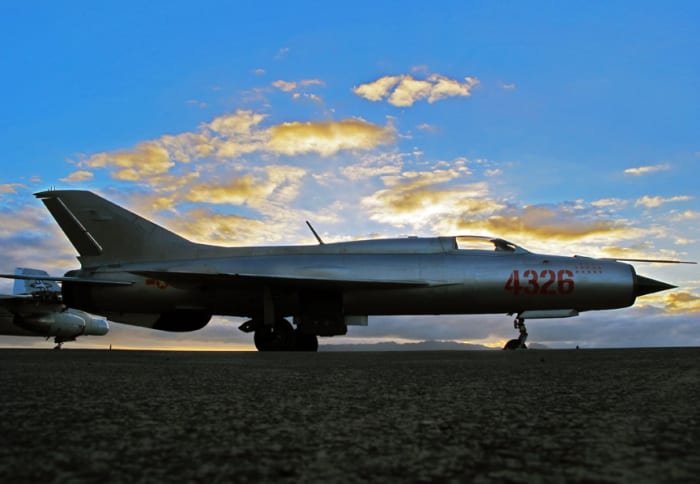North Vietnamese Air Force MiG-21 No.4326, which shot down 13 American aircraft during the Vietnam War.