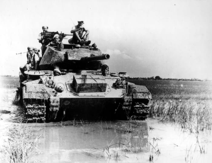 The French defenders of Dien Bien Phu had 6 American made M24 Chaffee tanks to beef up the defenses of their base.
