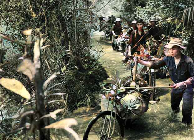 The Ho Chi Minh trail required, on average required four months of tough travel for troops from North Vietnam to reach the Southern battlefields.