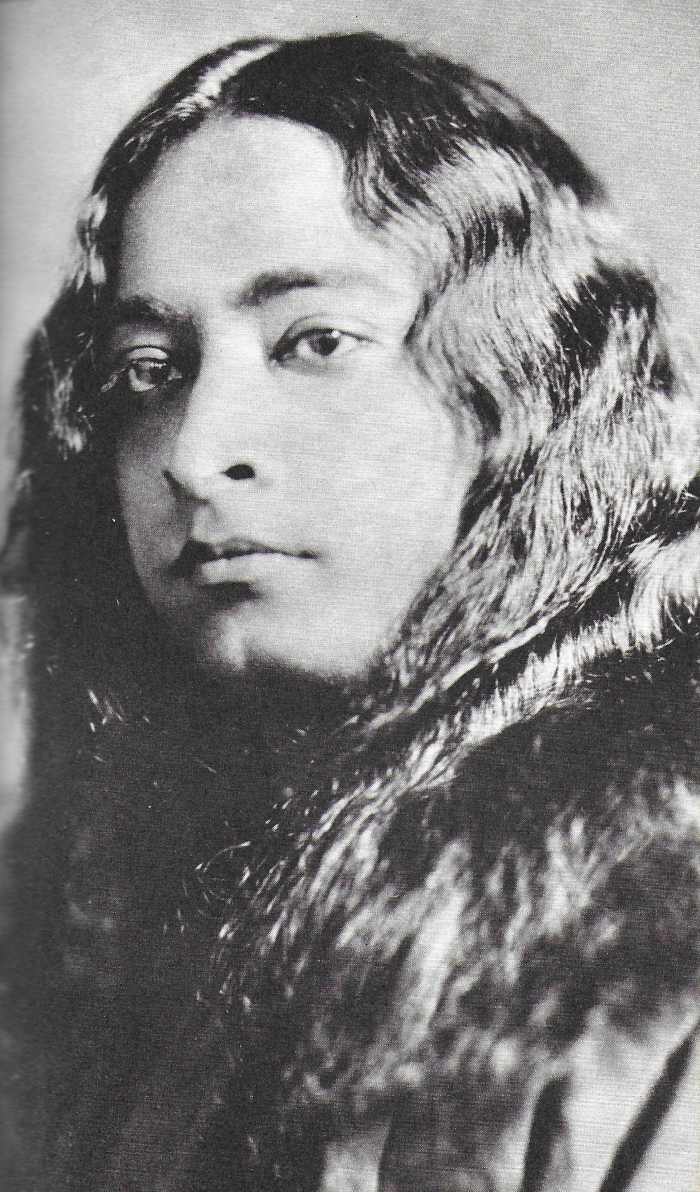 Paramahansa Yogananda in New York City, 1926. Photo accompanying poem, "Make Us Thyself" in "Songs of the Soul"