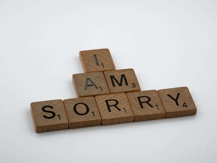 Saying "I'm sorry that you were hurt by what I did" is not a proper apology.