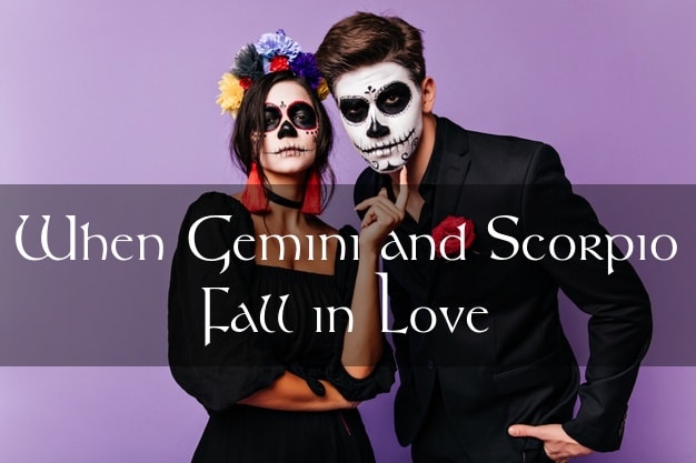 Gemini and Scorpio make for an unusual pair. The two signs have different life goals and dispositions. Gemini will pull toward the mind and thoughts. Scorpio will pull toward the root chakra and passion.