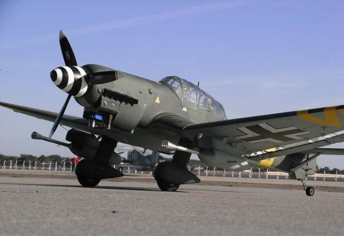 JU-87 Stuka tank buster perfected by Rudel on the Russian front in 1943 during the battle of Kursk.
