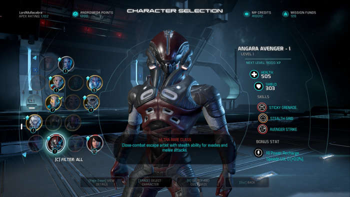 Unarguably, the best class for beginners trying out platinum difficulty missions is the Angaran Avenger class.
