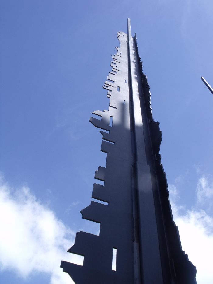 There are 50 of these uprights - one for every year between Mandela's capture and the building of this monument.