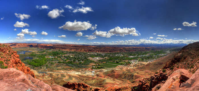 Moab is a city in Grand County, in eastern Utah.