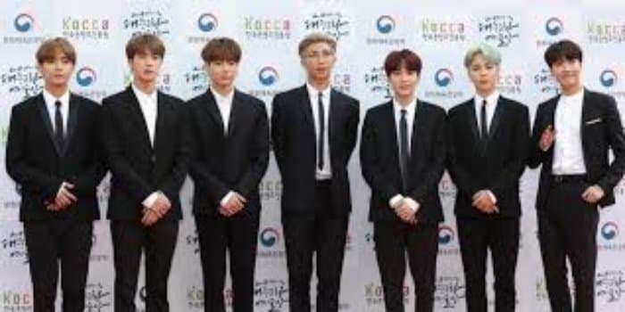 BTS at the 2018 Korean Popular Culture And Arts Awards for being facilitated by the Order of Cultural Merit Award.