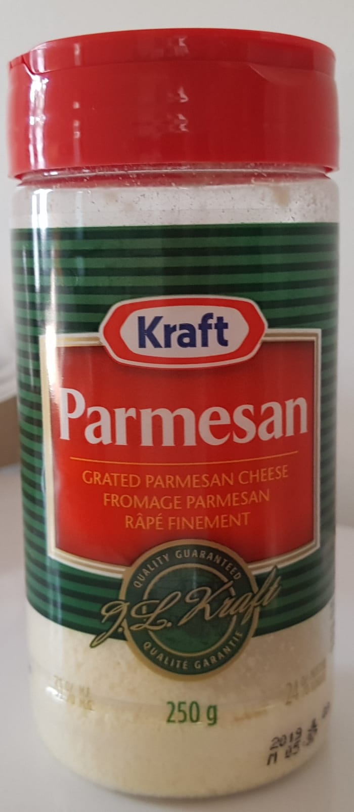 In the U.S. and Canada it’s labelled as Parmesan, but it isn’t Parmigiano-Reggiano. In Europe, the product is called Pamesello.