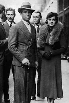 Barbara Hutton with Alexis Mdivani. On their wedding night he told her she was fat triggering the first of several bouts of anorexia.