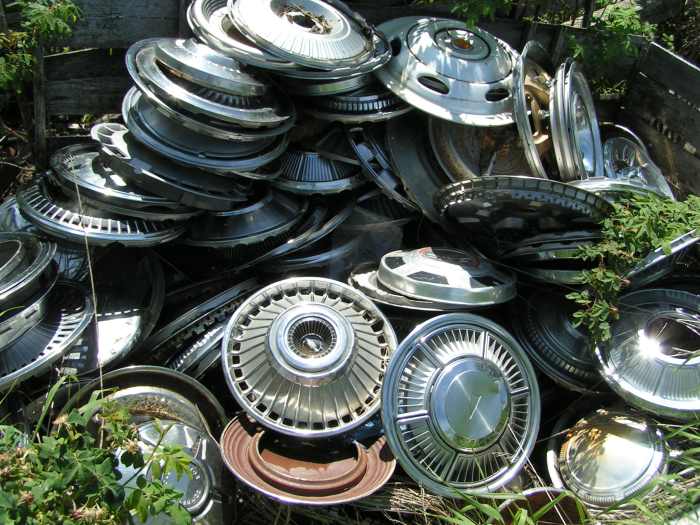 Someone was throwing hubcaps hurling them like a spinning metal weapon.