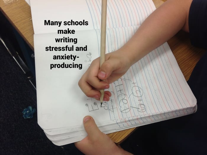 Many young students are required to write in journals for various subjects and this can make them loathe writing.