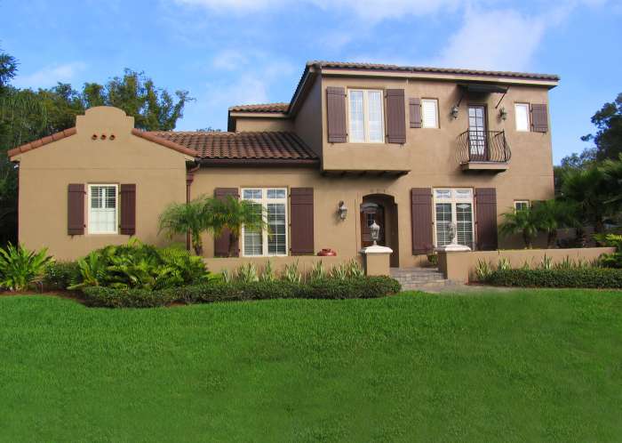 When painting your home, don't forget the foundation and while you are updating the curb appeal, add landscaping for a beautiful finished product.