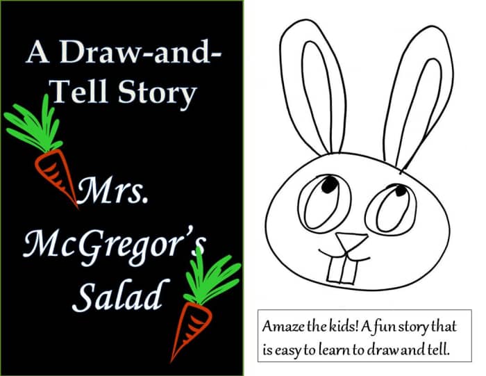 This article includes instructions, videos, and printable patterns for learning this easy and fun draw-and-tell story.