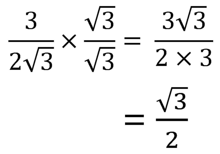 How To Rationalise The Denominator Dealing With Surdsradicals In Fractions Owlcation 