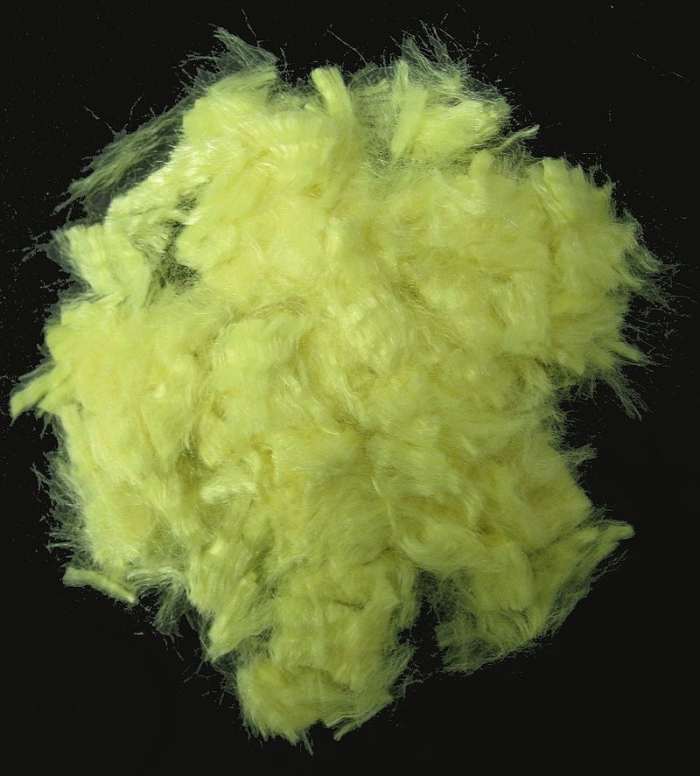 The diameter of the filaments is about 10 µm. Melting point: none (doesn't melt). Decomposition temperature: 500-550°C. Decomposition temperature in the air: 427-482°C (800-900 °F).