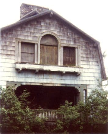 The Summerwind house on West Bay Lake in northern Wisconsin burned to the ground in 1988 after many years of standing vacant.