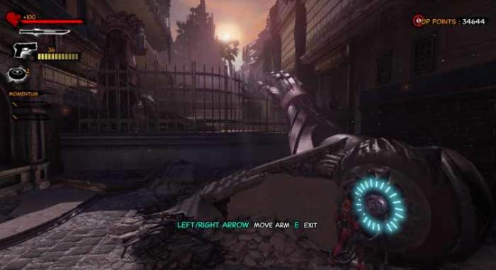 Deadpool must find the power cells to activate the Sentinel arms. Then activate the arms so he can jump to the right areas to get the Sentinel parts.