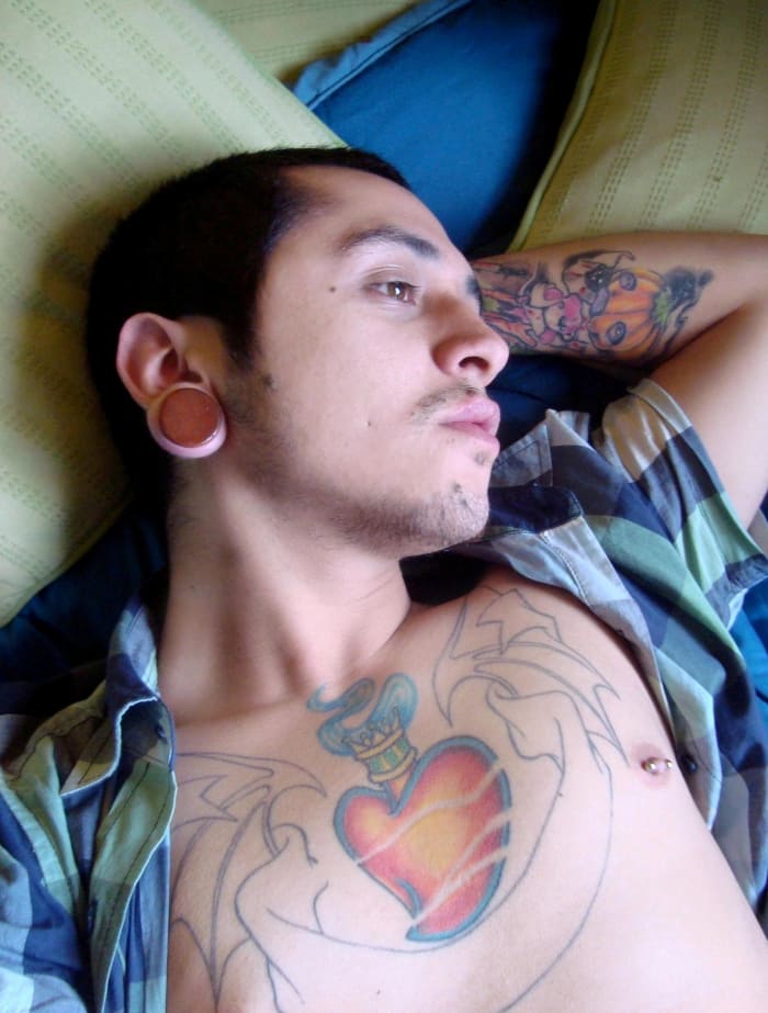 Nothing looks cooler than stretched earlobes.