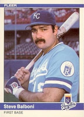 Despite the mustache, no one was going to mistake Steve Balboni for Don Mattingly. But he still holds KC's record for long balls in a season.