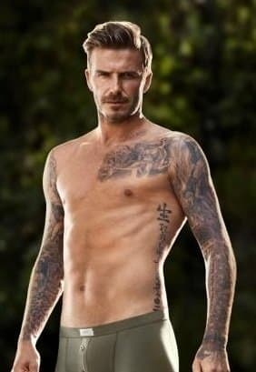 David Beckham's tattoo collection has grown up and down his arms and onto his torso over the years...