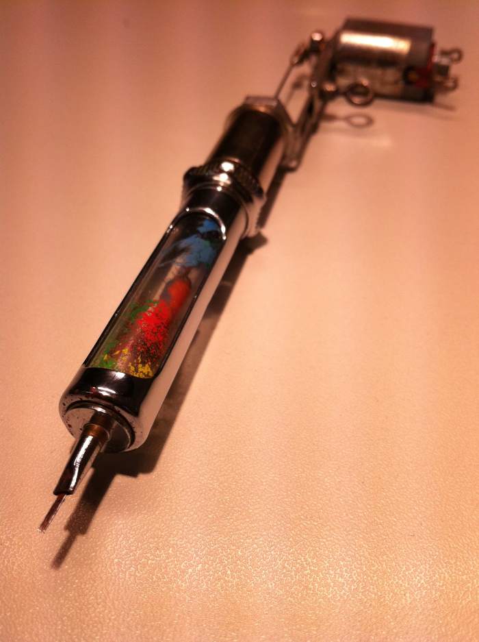 A tattoo machine.