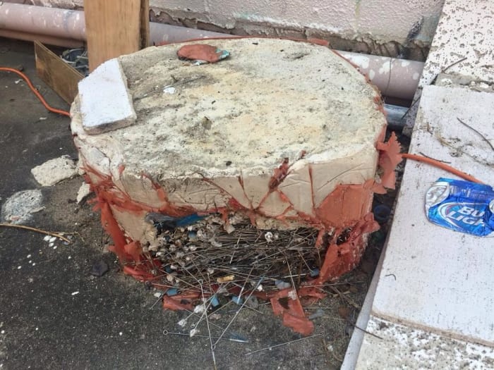 Dirty, dirty, dirty. If you found this outside the back door of your tattoo shop, what would you think?