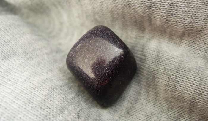 Blue goldstone is a sparkling man made glass with many beneficial properties.