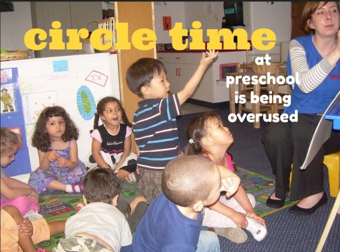 Small group activities and hands-on learning are far more effective than circle time.