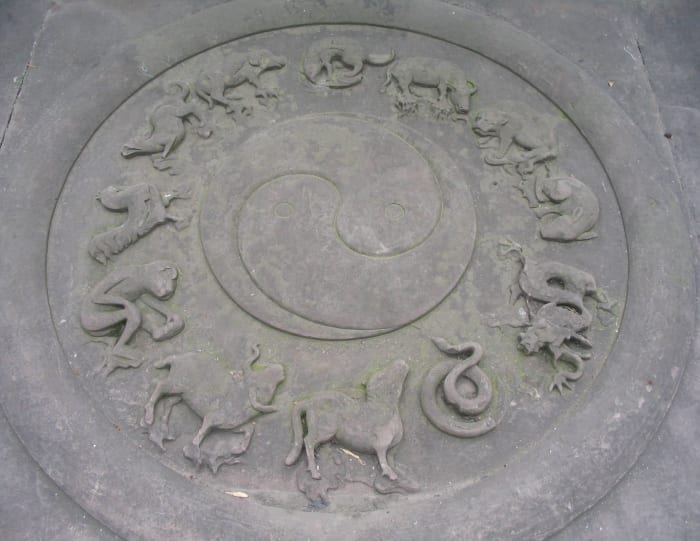The Chinese Yin-Yang symbol represents a balance between the two types of Chi energy.